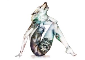 lead pencil into digital coloured print 